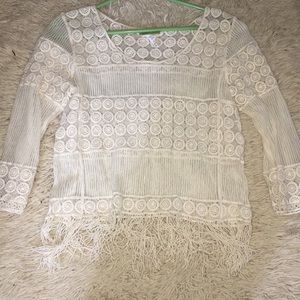 White Print Long Sleeve